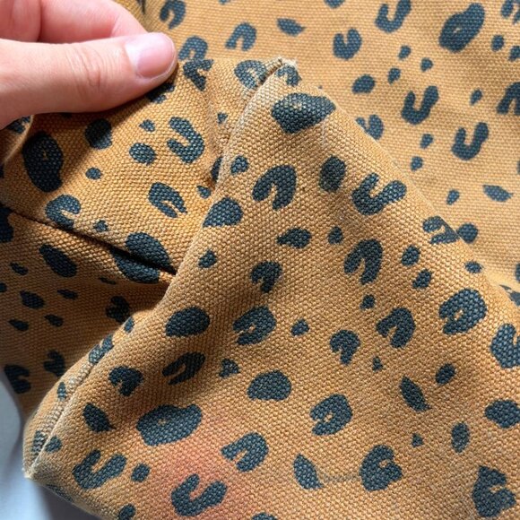 Baggu Brown Black Leopard Print Duck Bag Women's Purse - Picture 7 of 7